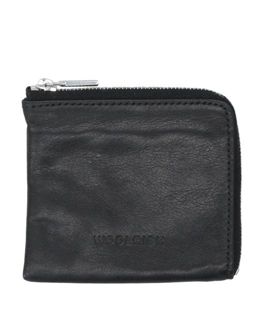 Woolrich Black Wallet Leather