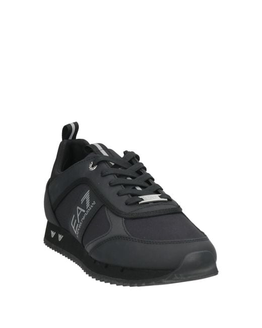 EA7 Black Sneakers Polyamide, Polyurethane for men