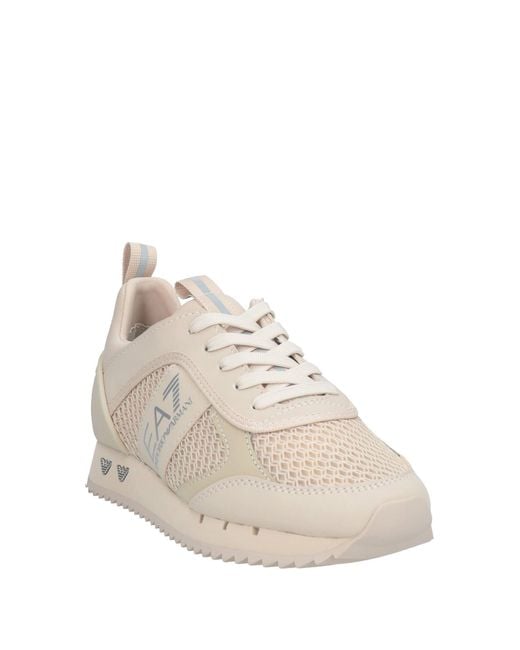 EA7 Natural Sneakers Polyester, Elastane, Polyurethane, Thermoplastic Polyurethane for men