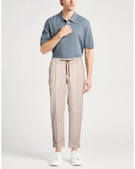 Barbati Natural Pants Polyester, Viscose, Elastane for men