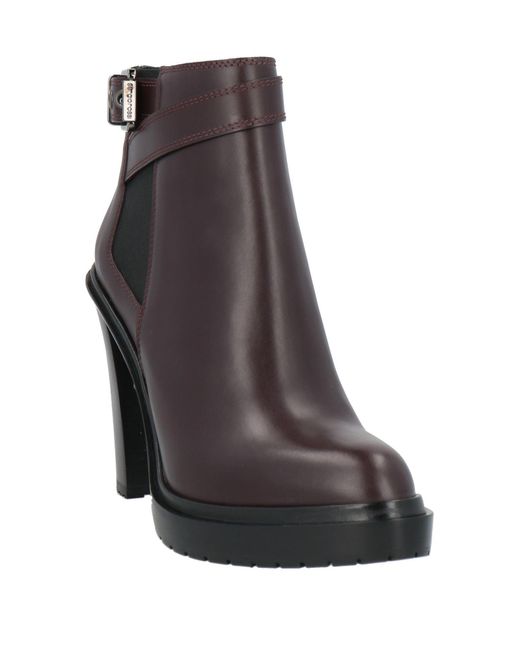 Sergio Rossi Brown Ankle Boots Leather