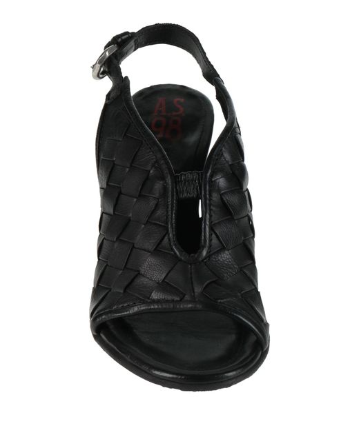 A.s.98 Black Sandals