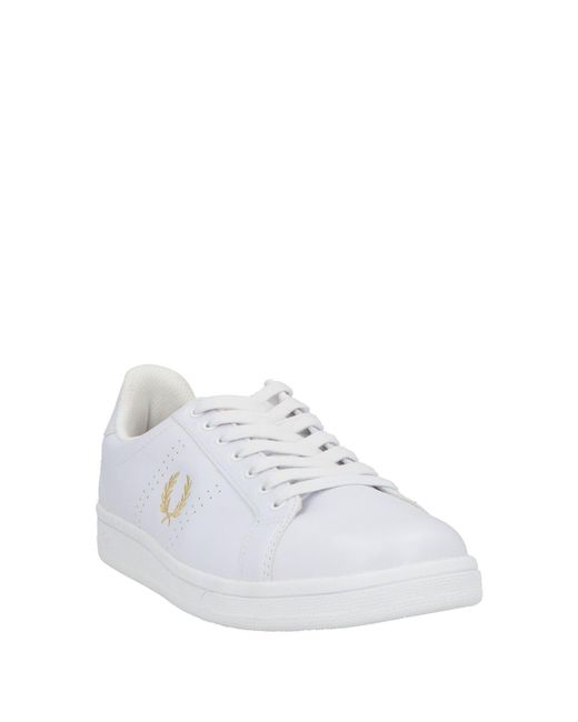 Fred Perry White Sneakers Leather for men