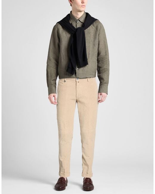 Barbati Natural Pants Cotton, Elastane for men