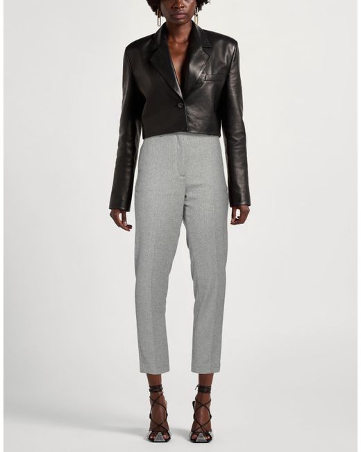 Incotex Gray Pants Virgin Wool, Viscose, Elastane