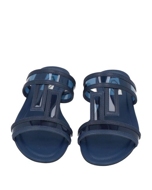 Tod's Blue Sandals