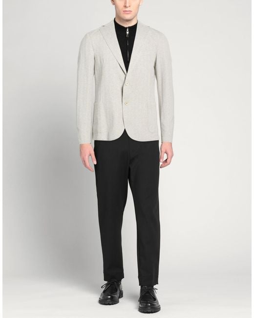 Eleventy White Blazer Polyester, Cotton, Polyamide, Elastane for men
