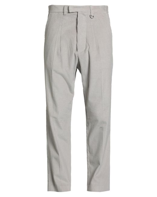 Gaelle Paris Gray Pants Polyester, Viscose, Elastane for men