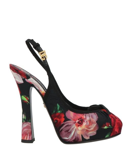 Dolce & Gabbana Metallic Pumps Viscose, Cotton