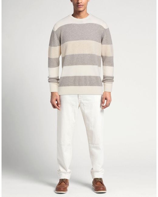 Luigi Borrelli Napoli White Jumper for men