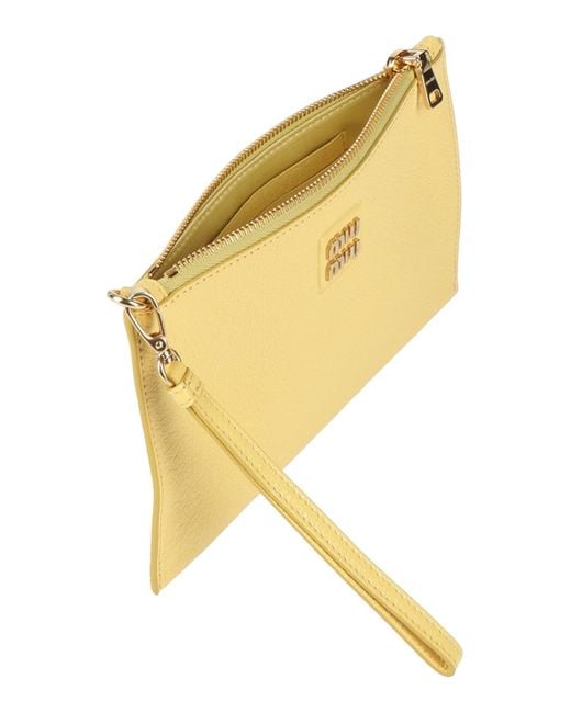 Miu Miu Yellow Handbag