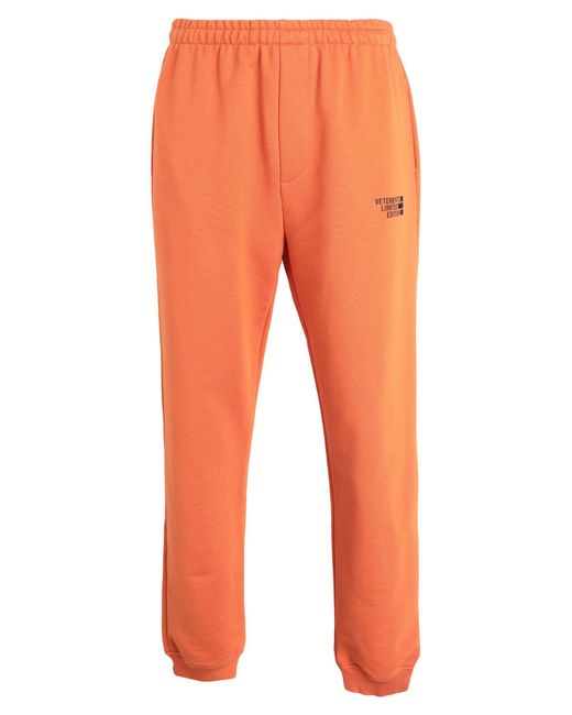 Vetements Orange Trouser for men