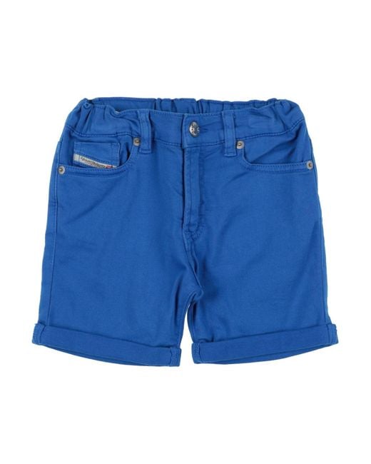 DIESEL Blue Shorts & Bermuda Shorts Cotton, Elastane