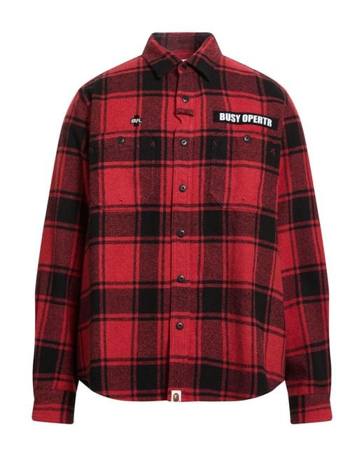 A Bathing Ape Red Shirts for men