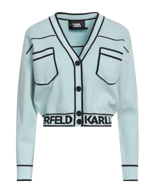 Karl Lagerfeld Blue Strickjacke