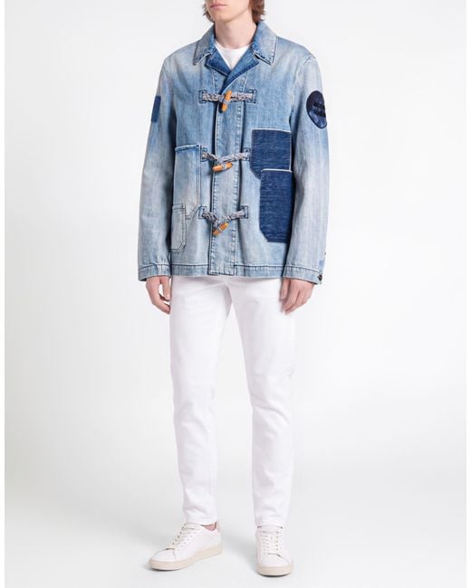 Jacob Cohen Blue Denim Outerwear Cotton for men