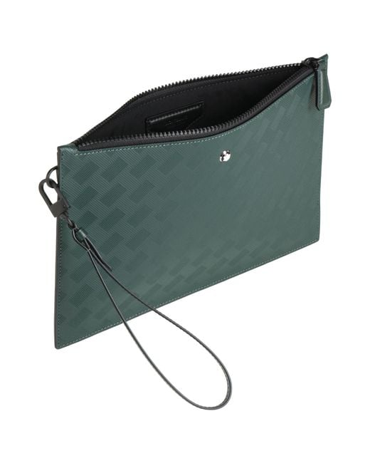 Montblanc Green Dark Handbag Leather