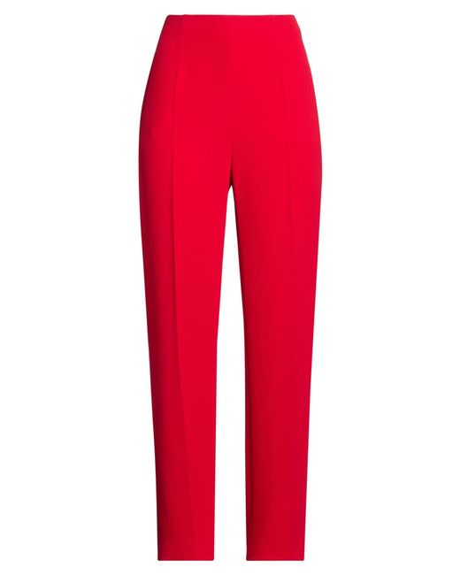 Alberta Ferretti Red Pants Viscose, Acetate, Elastane
