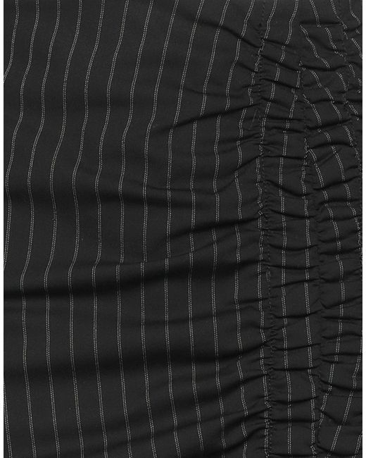 Ganni Black Mini Skirt Recycled Polyester, Viscose, Elastane, Polyester