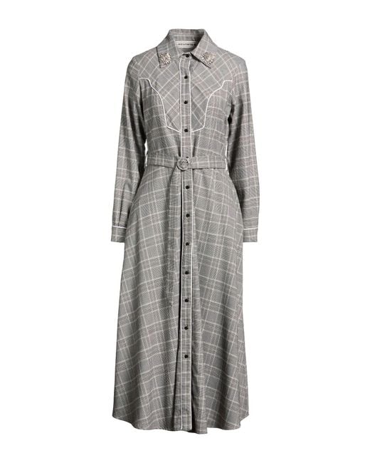 Shirtaporter Gray Midi Dress