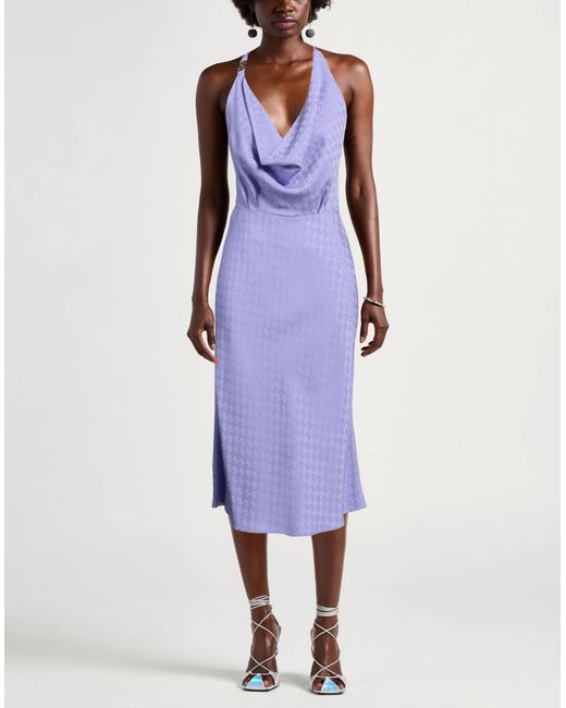 Elisabetta Franchi Purple Midi-Kleid