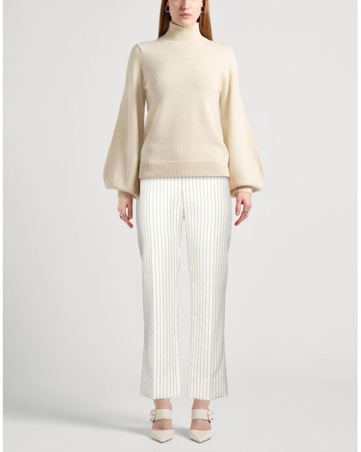 Tom Ford White Pants Wool, Silk, Polyester