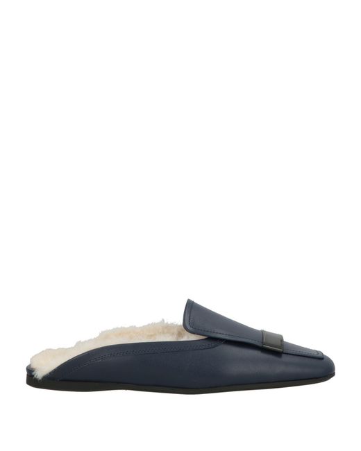 Sergio Rossi Blue Midnight Mules & Clogs Leather for men