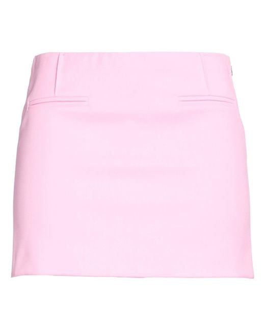 Patrizia Pepe Pink Mini Skirt Polyester, Viscose, Elastane