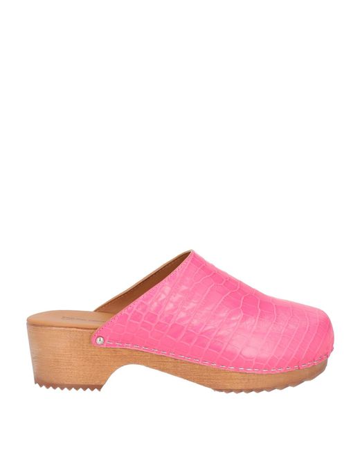 FIGURE DECORATIVE Pink Mules & Clogs Leather