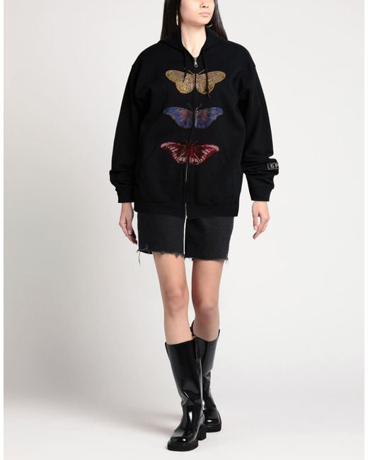 5 PROGRESS Black Sweatshirt Cotton, Polyester