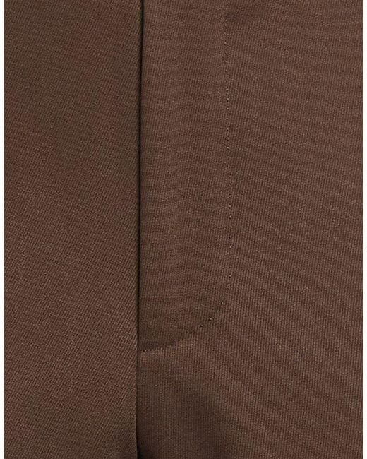 Lardini Brown Dark Pants Wool for men