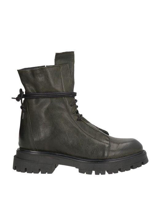 i love italy Brown Dark Ankle Boots Leather