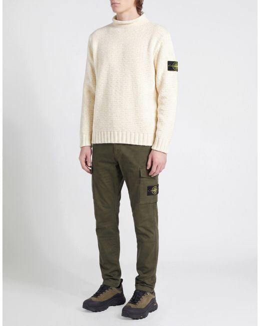 Stone Island Natural Ivory Sweater Cotton for men