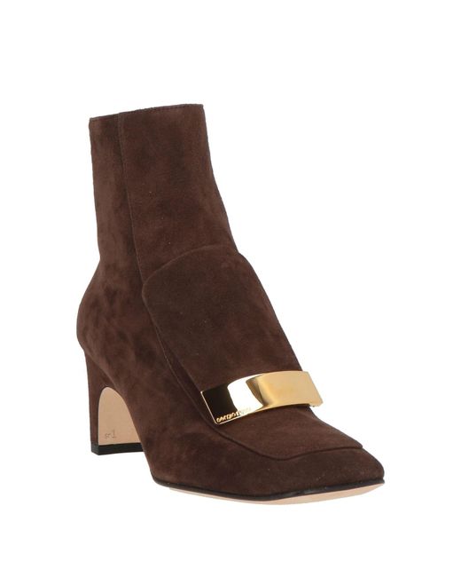 Sergio Rossi Brown Ankle Boots Leather