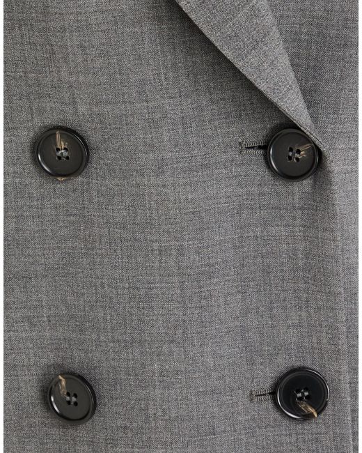 MSGM Gray Blazer Virgin Wool, Elastane