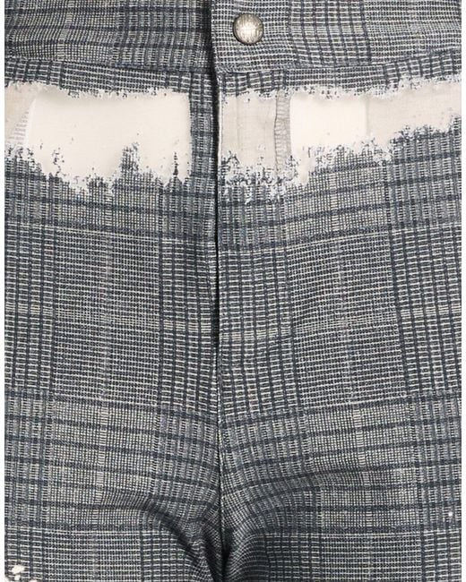 DIESEL Gray Pants Cotton, Polyester, Elastane