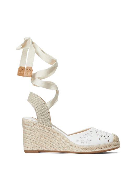 Ralph Lauren White Espadrilles