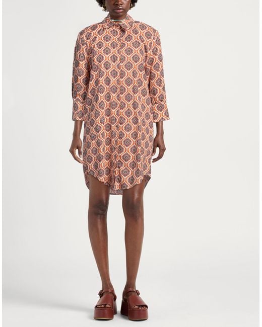 Jijil Pink Mini Dress Cotton