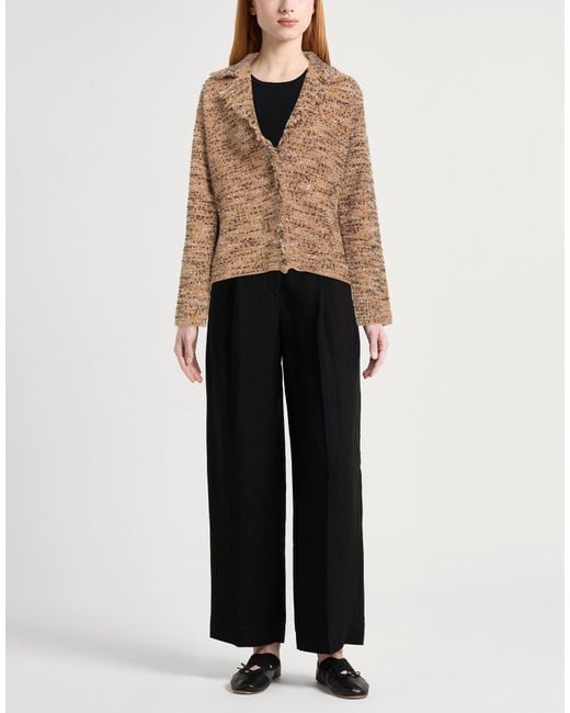 Kangra Brown Camel Jacket Wool, Polyamide, Polyester