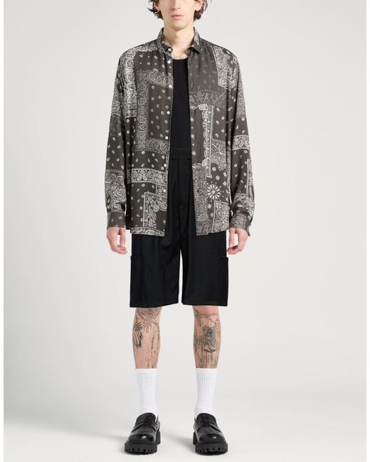 Han Kjobenhavn Black Shorts & Bermuda Shorts Polyester, Wool, Elastane for men
