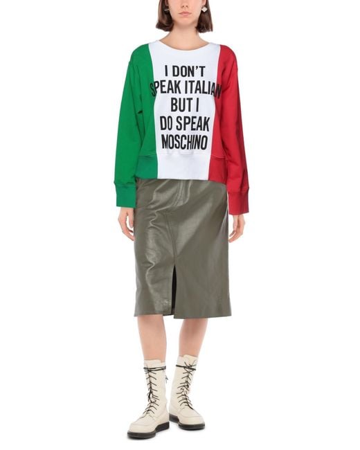 Moschino Red Sweatshirt