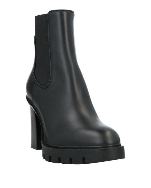 Santoni Black Ankle Boots