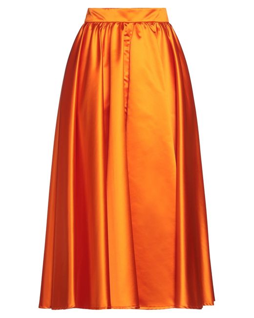 Patou Orange Midi-Rock