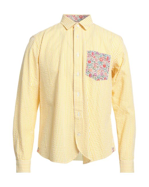 Tintoria Mattei 954 Yellow Shirt for men