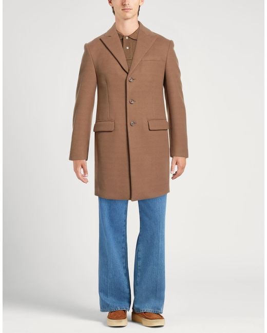 Daniele Alessandrini Brown Coat for men