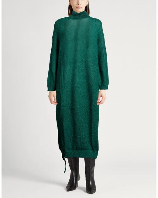 Semicouture Green Midi Dresses