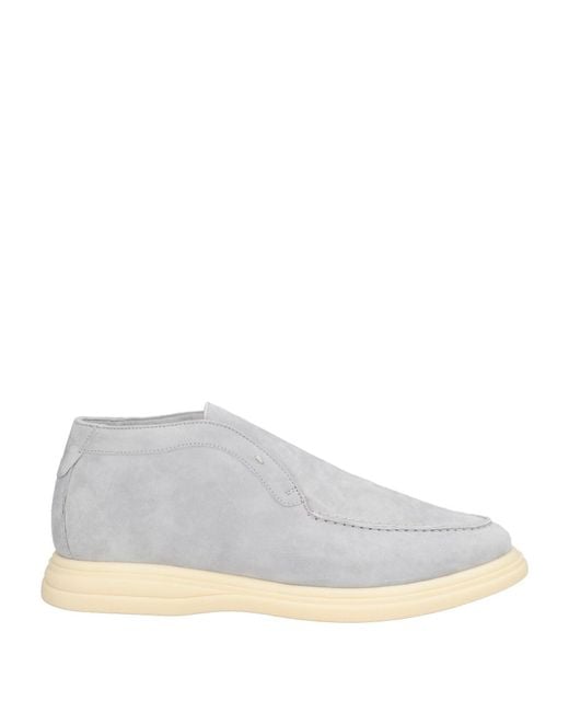 Andrea Ventura Firenze White Ankle Boots Leather for men