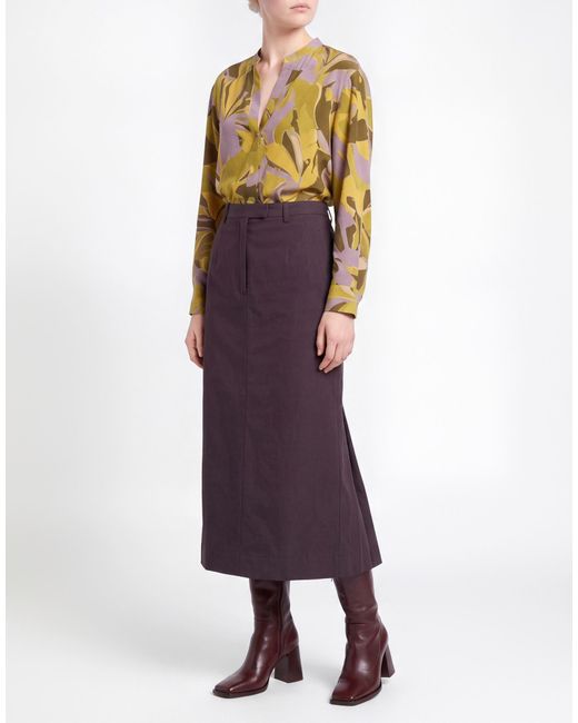 Dries Van Noten Multicolor Midi Skirt