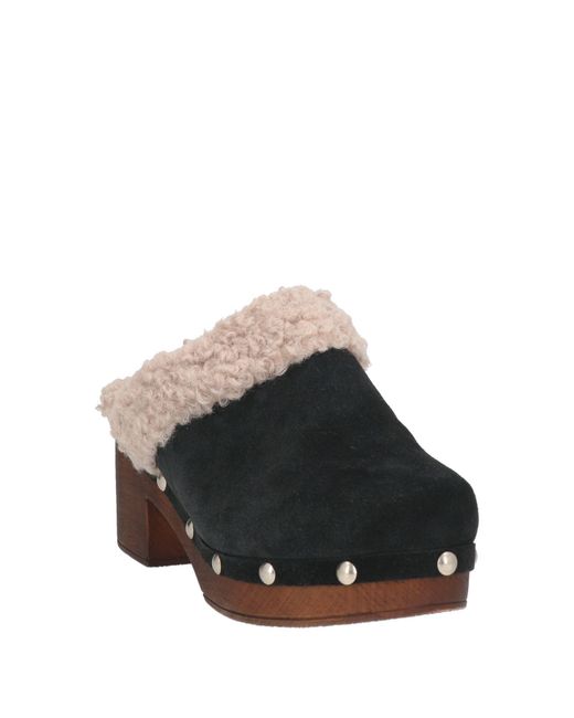 Macarena Brown Mules & Clogs Leather