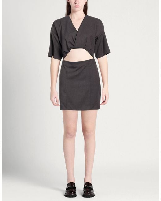 Dixie Black Mini Dress Polyester, Viscose, Elastane